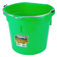 Little Giant 20 Quart Lime Green Flat Back Plastic Bucket