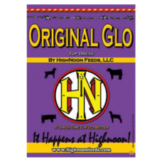 High Noon Original Glo. Purple feed bag. Feed for show animals.