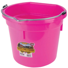 Little Giant 20 Quart Hot Pink Flat Back Plastic Bucket