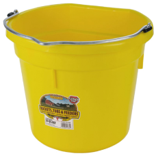 Little Giant 20 Quart Yellow Flat Back Plastic Bucket