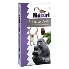 Mazuri Monkey Crunch 20 Biscuit 5M29. White and purple exotic feed bag. Feed for monkeys.