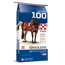 Purina Omolene 100 Active Pleasure Horse Feed.