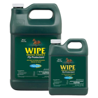 Farnam Wipe Original Fly Protectant. Product group. Dark green plastic containers. Fly control for equine.