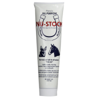 Durvet Pierce's Nu-Stock All Purpose Ointment for Pets. Wound care for animals. White tube.