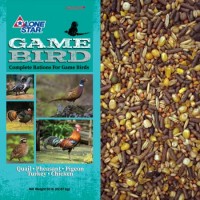 Lone Star 16% Poultry Conditioning Mix. Brown grain mix for poultry and game birds. Teal product label.