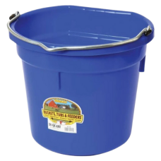 Little Giant 20 Quart Blue Flat Back Plastic Bucket