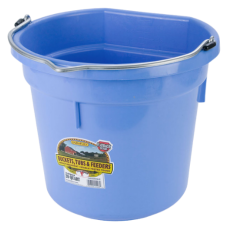 Little Giant 20 Quart Berry Blue Flat Back Plastic Bucket