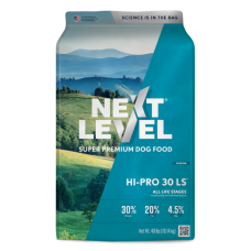 Next Level Hi-Pro 30 LS All Life Stages. Dry dog food bag.