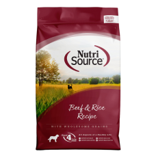 NutriSource Adult Beef & Rice Recipe 26-lb bag