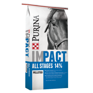 Purina Impact All Stages 14% Pelleted Horse Feed