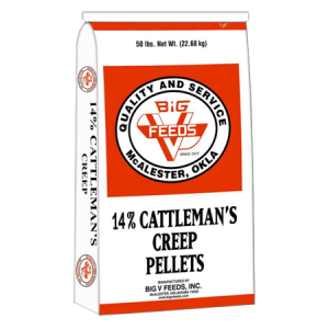 Big V 14% Cattleman’s Creep Pellets