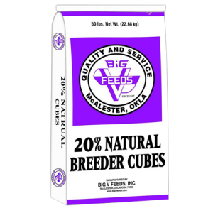 Big V 20% Natural Breeder Cubes